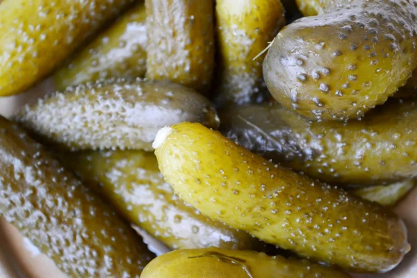 Zöld sós pickles (uborka) — Stock Fotó