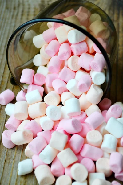 Un sacco di piccoli marshmallow in una tazza — Foto Stock