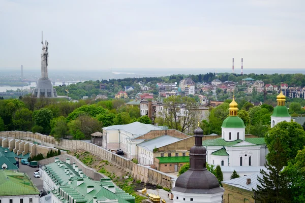 Panoramic view of Kyiv roofs and woods — Stock Photo, Image