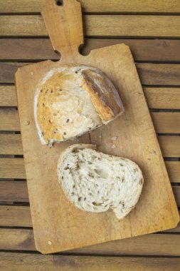 Ev yapımı taze pişmiş lezzetli ekmek.