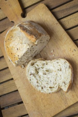 Ev yapımı taze pişmiş lezzetli ekmek.