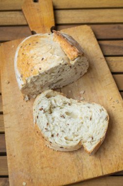 Ev yapımı taze pişmiş lezzetli ekmek.