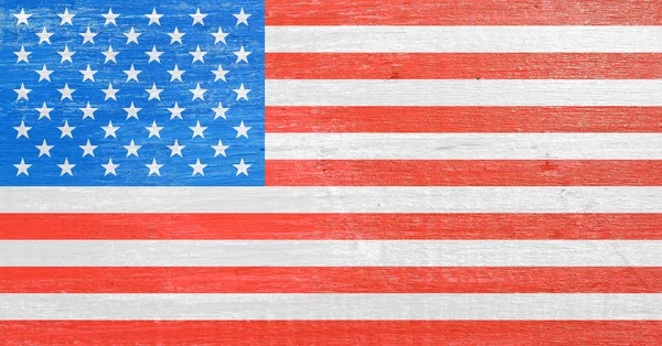 Flaga narodowa Usa naprawdę starego drewna — Zdjęcie stockowe