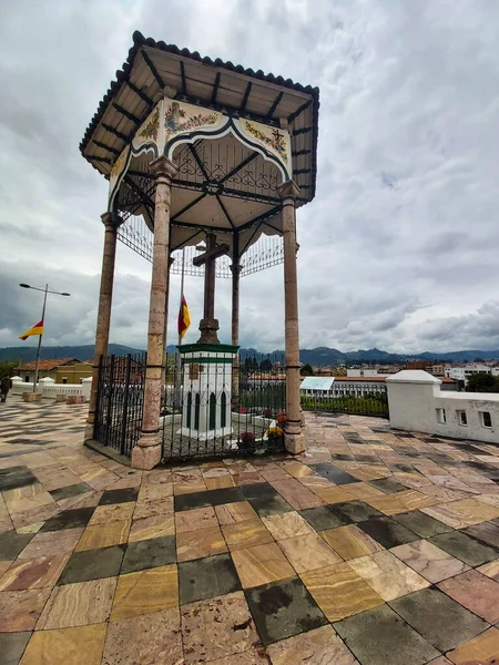 Cruz Del Vado Położony Jednej Najbardziej Tradycyjnych Dzielnic Cuenca Ekwador — Zdjęcie stockowe