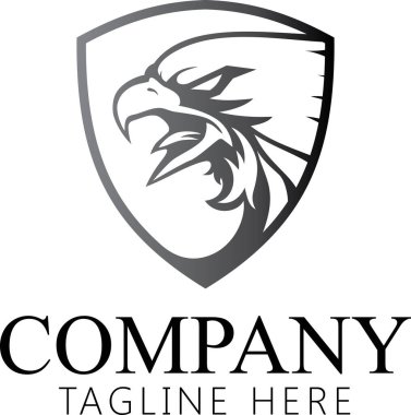 Kartal kafası, tişört için Kartal maskotu, spor kıyafeti, logo, amblem grafiği, atletik giyim pulu..