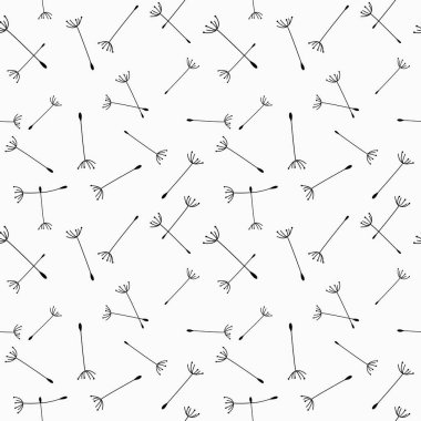 Bir karahindibanın kusursuz arka planı. Karahindiba uçuşu, tohumlar rüzgardan uçar.