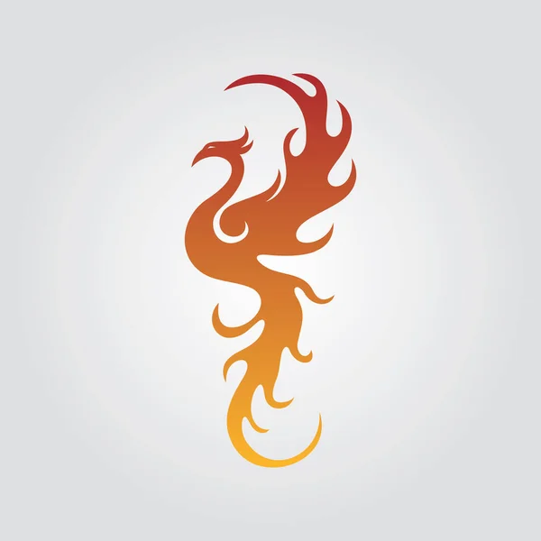 Phoenix Vector Pictogram Illustratie Ontwerp Template — Stockvector