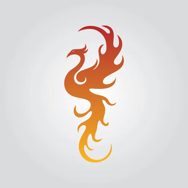 Phoenix Vector Pictogram Illustratie Ontwerp Template — Stockvector