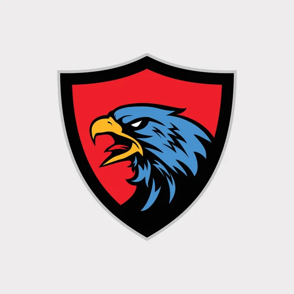 Hand Eagle Head Eagle Mascot Shirt Sport Wear Logo Emblem — 스톡 벡터