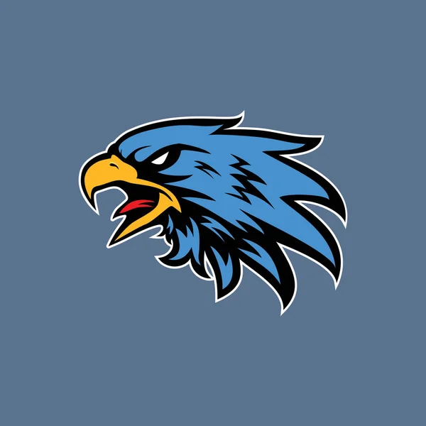 Handgezeichneter Adlerkopf Adler Maskottchen Für Shirt Sportbekleidung Logo Emblemgrafik Sportbekleidungsstempel — Stockvektor