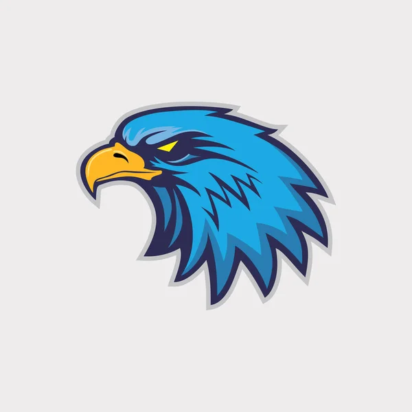 Handgezeichneter Adlerkopf Adler Maskottchen Für Shirt Sportbekleidung Logo Emblemgrafik Sportbekleidungsstempel — Stockvektor