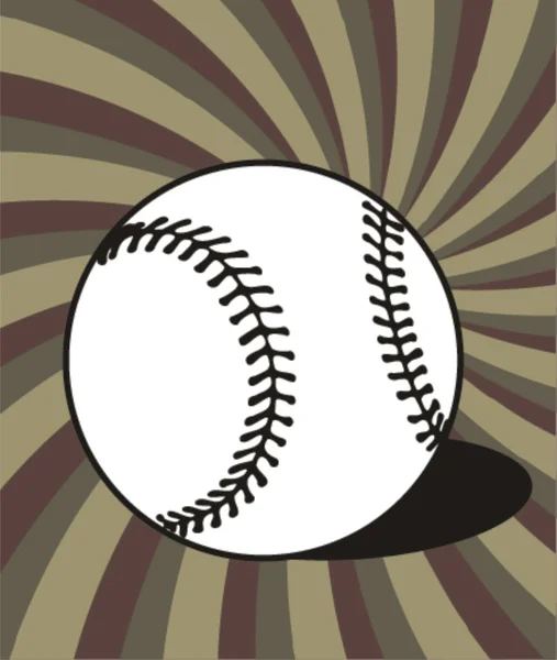 Baseballball. — Stockvektor