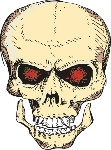 涂鸦骷髅 — 图库矢量图片