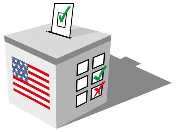 Estados Unidos urnas — Vector de stock