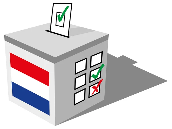 Caixa de voto de Nederland —  Vetores de Stock