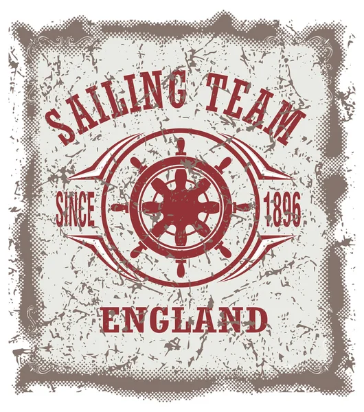 Sailing team — Stock Vector