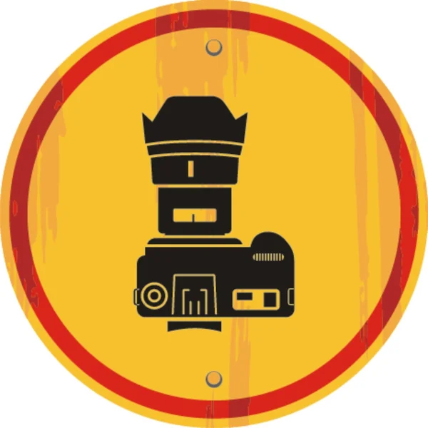 Знак фотокамеры — стоковое фото