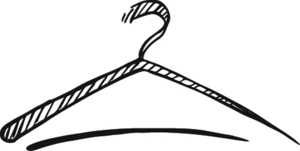 Doodle of hanger, illustrazione vettoriale — Vettoriale Stock