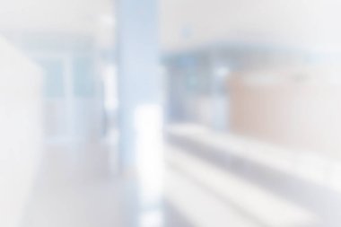 Bulanıklık güzel lüks hastane ve klinik iç arka planı için