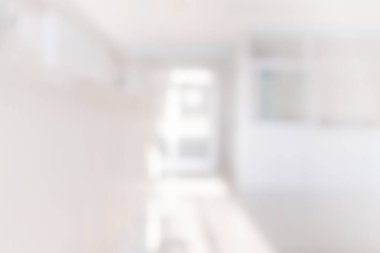 Bulanıklık güzel lüks hastane ve klinik iç arka planı için