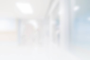 Özgeçmiş için soyut bulanık hastane ve klinik iç mimarisi