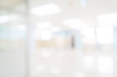 Özgeçmiş için soyut bulanık hastane ve klinik iç mimarisi