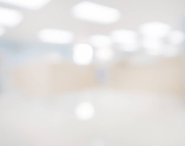 Özgeçmiş için soyut bulanık hastane ve klinik içi