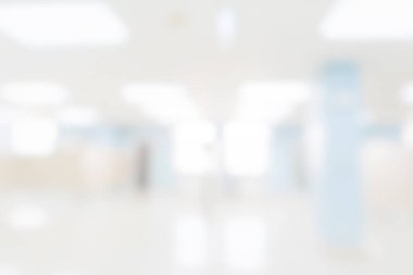 Özgeçmiş için soyut bulanık hastane ve klinik iç mimarisi