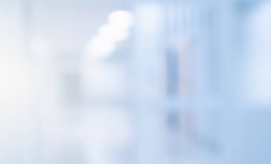 Özgeçmiş için soyut bulanık hastane ve klinik içi