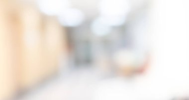 Özgeçmiş için soyut bulanık hastane ve klinik içi