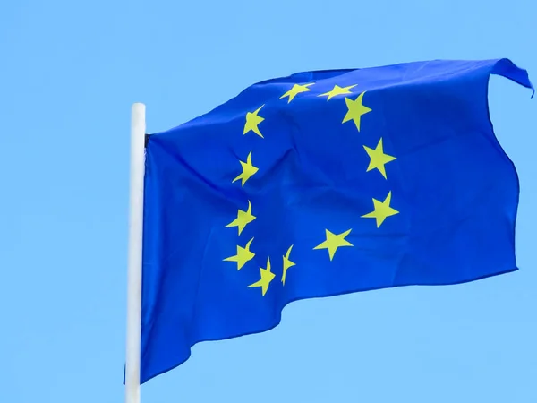 Gros plan sur le drapeau européen — Photo