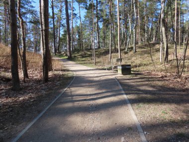 Kumullarda yürüme yolu