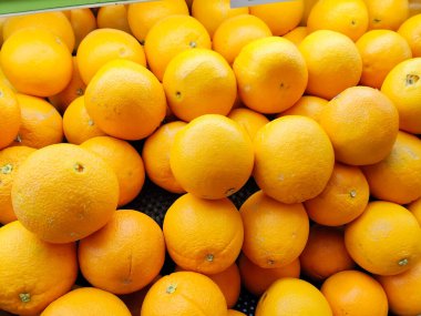 Vitamin C Rich Citrus Fruits Brightly Colored and Ready for Purchase at the Local Market