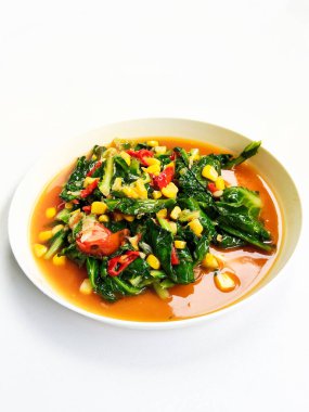 Endonezya Baharatı Kızarmış Yeşil Biberli Mısır