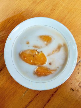 Traditional Kolak Pisang Dessert for Breaking the Fast