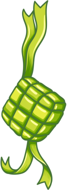 İslami Bayram Mübarek Ketupat Simgesini Kutlama