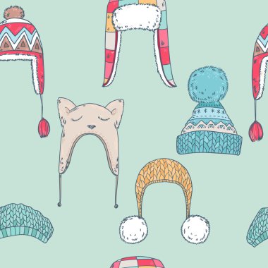 sevimli kış şapka modeli