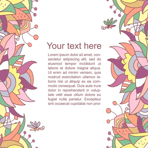 Abstract romantic vector background with space for your text — Stock Vector