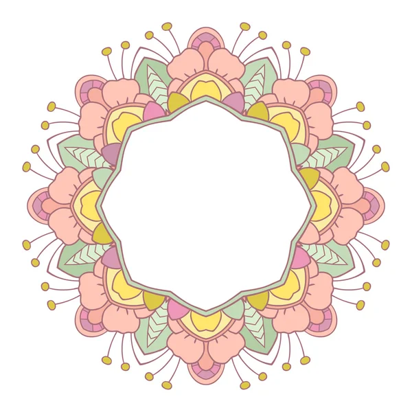 Abstract colorful Mandala. Decorative element for design. Vector illustration — Stock Vector