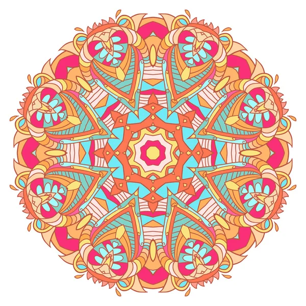 Abstract colorful Mandala. Decorative element for design. Vector illustration — Stock Vector