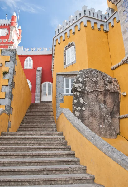 Detalle de torre del Castillo de Pena — Foto de Stock