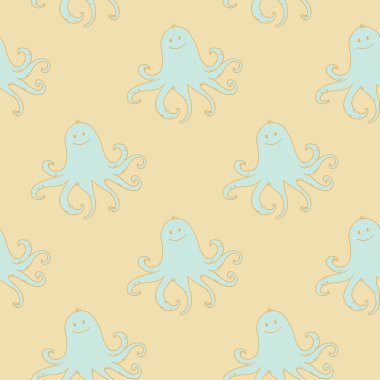 Ahtapot ile sorunsuz bebek modeli