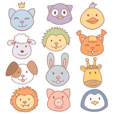 komik sevimli hayvanlar