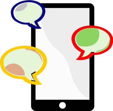 Bir cep telefonu mesajlaşma