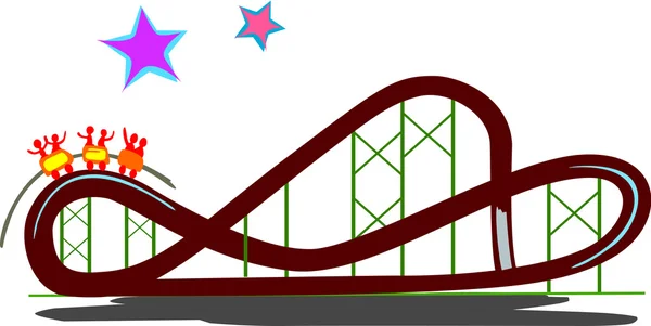 RollerCoaster — Stockvector