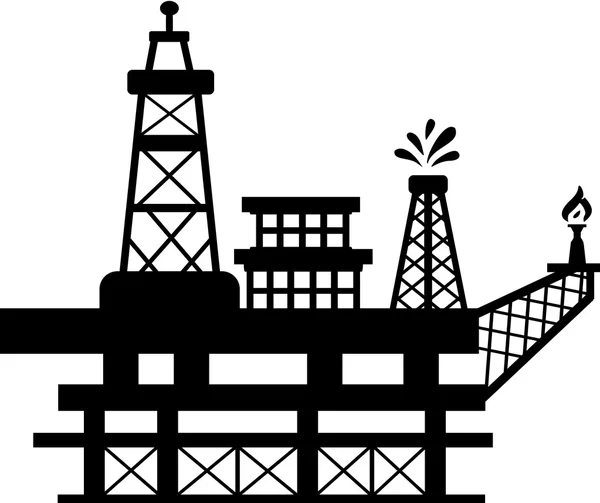 Plataforma petrolífera cuatro — Foto de Stock