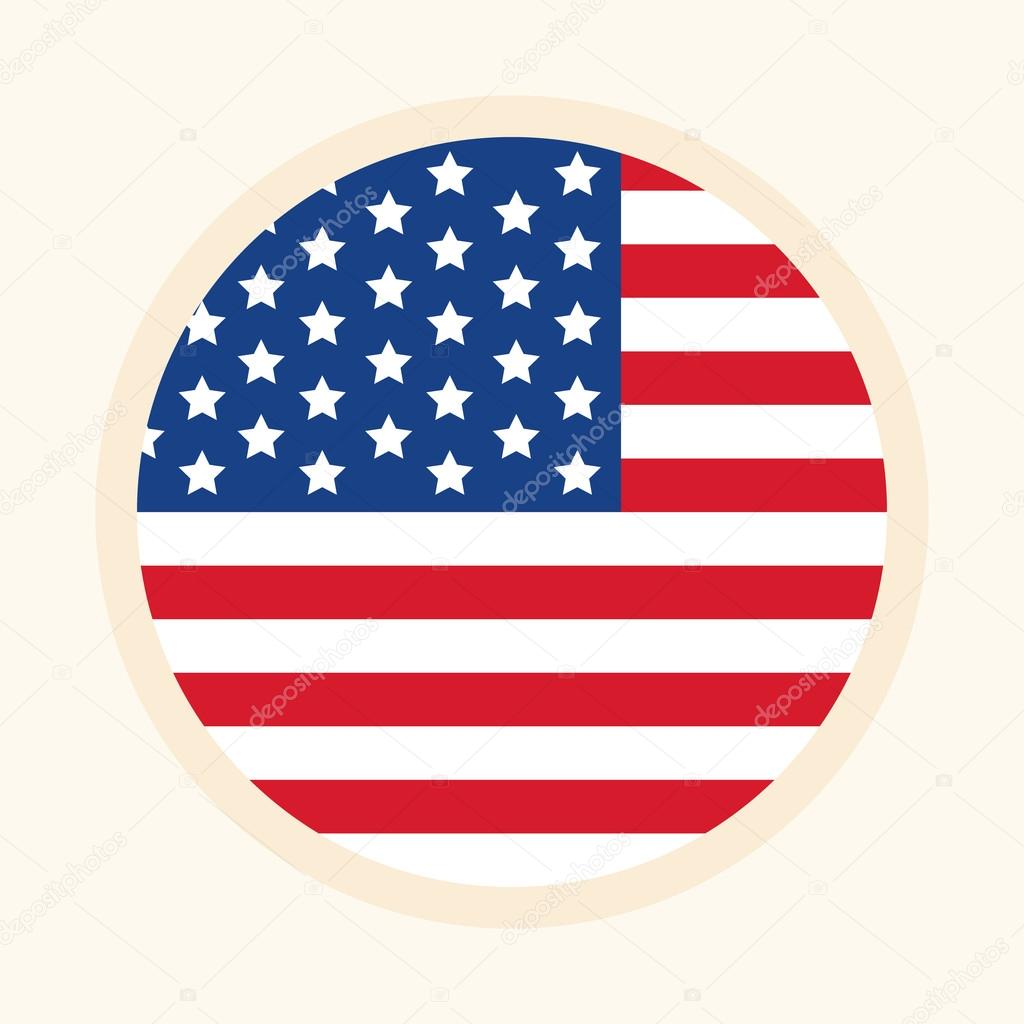 Download Circular American flag illustration — Stock Vector ...
