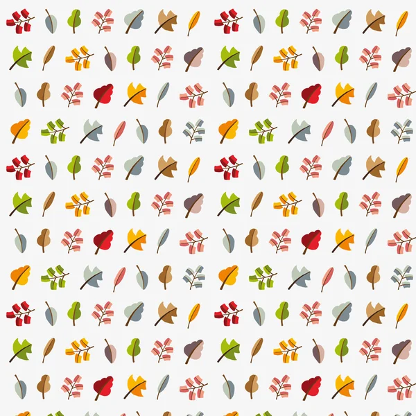 Vector hösten mall. Moderna stiliserade färgglada löv. — Stock vektor