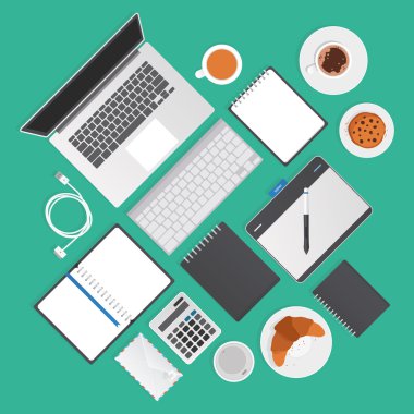 Evrensel nesneleri grafik studio için tipik