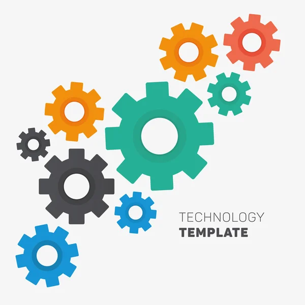 Vector cogwheel template — Stock Vector